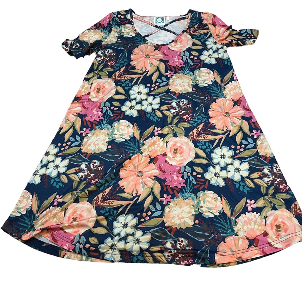 Vera Fishbaugh‎ floral print dress